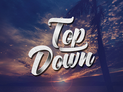 Top Down design lettering letters type typography