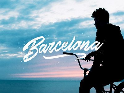 Barcelona art brush design handlettering lettering type typography