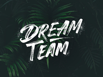 Dream Team art brush design handlettering lettering type typography