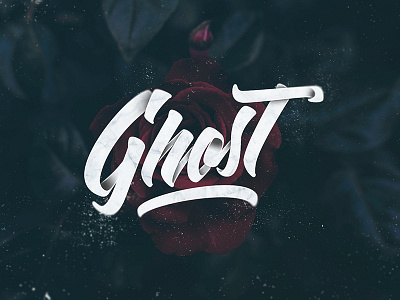 Ghost art brush design ghost handlettering lettering type typography