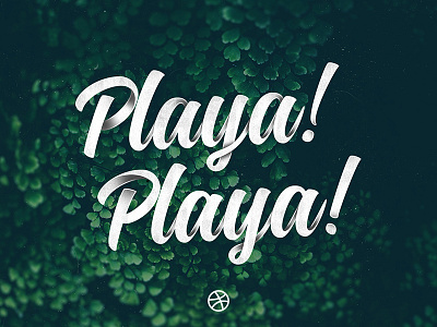 Playa! Playa! - The Rebound art brush design dunk game time handlettering lettering rebound type typography