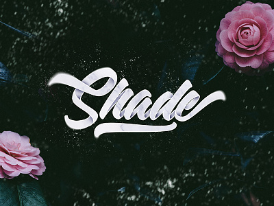 Shade art brush design flowers gif handlettering lettering print rose type typography