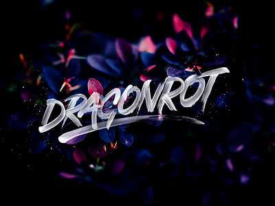 Dragonrot art brush brushtype dark design handlettering lettering type typography