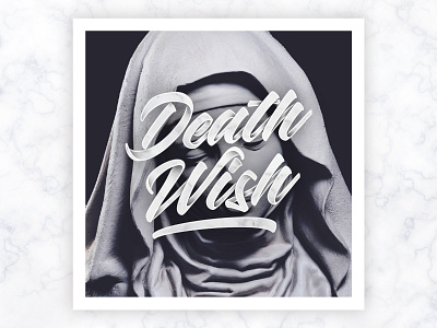 Death Wish 3dlettering art blackandwhite brush brushlettering concept dark design handlettering lettering photo print type typography
