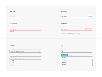 Inputs, inouts, sometimes dropdowns...