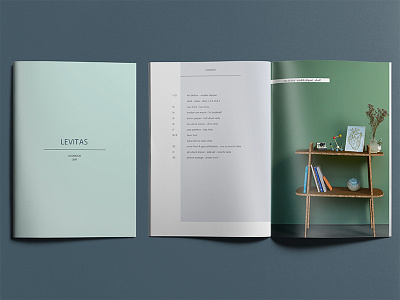 New catalogue for Levitas catalogue design furniture indesign layout simple sustainable