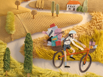 a year of good news 3d animation handmade illustration stop motion stopmotion textile