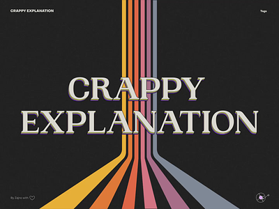 Website for "Crappy Explanation" Music Project audio music playlist record store spotify streaming platform vinyl website