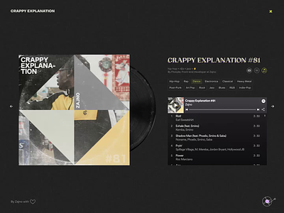 "Crappy Explanation" - 80s Vinyl Records Store audio music playlist record store spotify streaming platform vinyl website