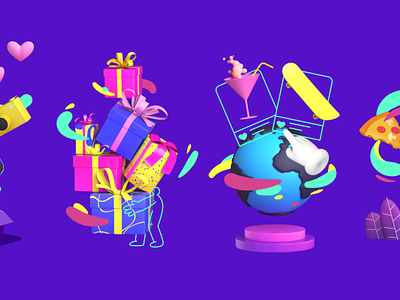Animated Onboarding for Altrüus Gifting App gift giving gifting landing page mobile app website