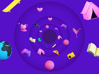 Animated Kaleidoscope for Altrüus! gift giving gifting landing page mobile app website