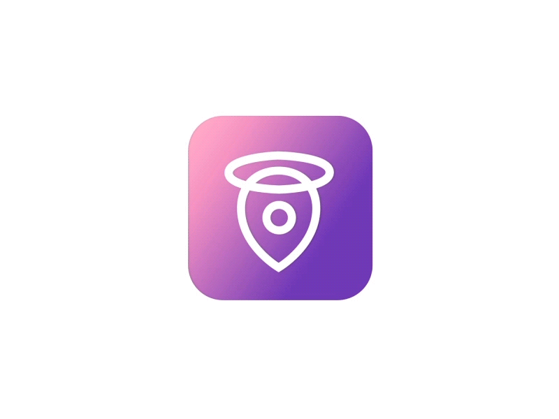 Logo Animation for Personal Safety App animation arc bounce bouncing disney notification pin safety travel traveling weight zajno
