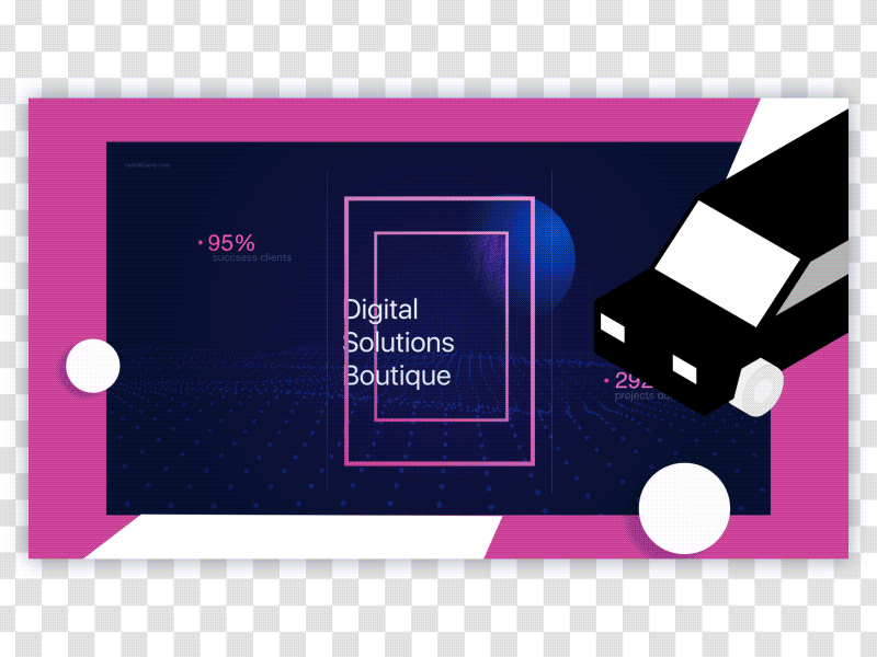 Zajno Showreel 2018 error glitch gif animation design reel web ui ux zajno showreel
