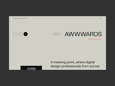 Website for Finding Design Contests and Awards animation design web website zajno