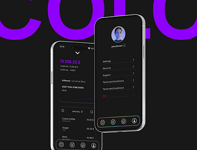 COLO bank app branding design figma graphic design illustration logo ui ux