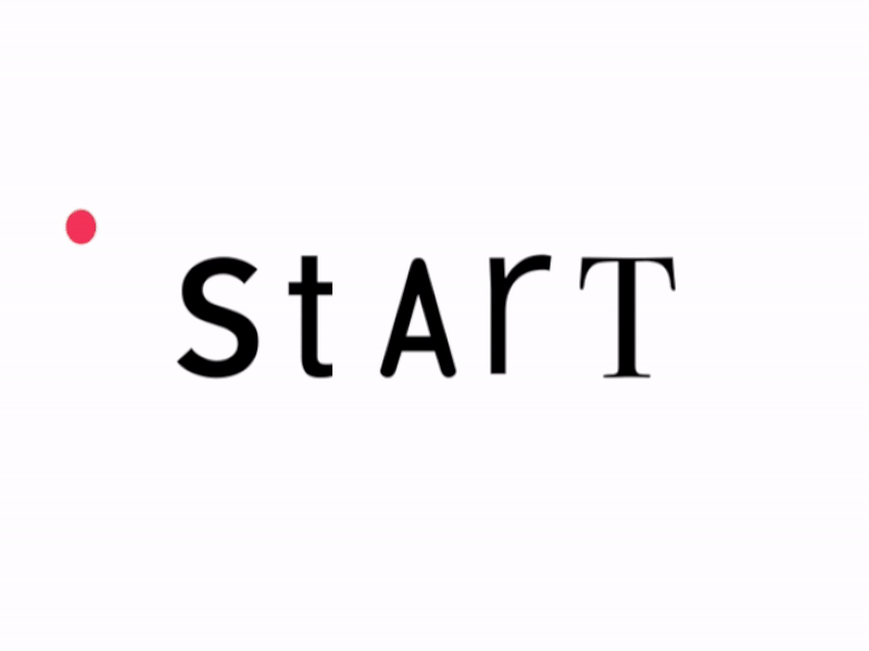 Start animated branding font logo logotype motion design typo