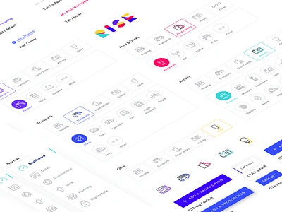 Rise app design gobelins identiy interactive picto pictogram ui ui kit ux