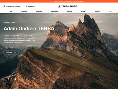 TERRA STORE - Online Store figma ui design uiux web site