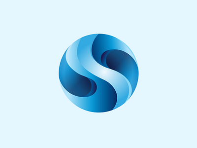 Blue letter S