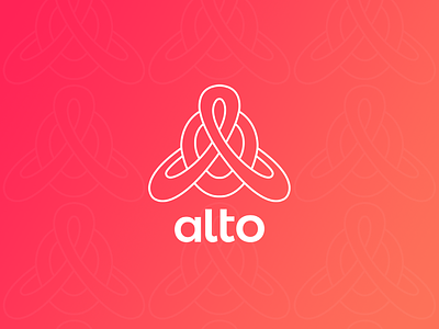 Alto Minimalistic Outline Logo for Advising Company 2d artnouveau branding design flat minimalist logo outline print and pattern vector