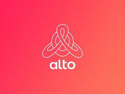 Alto Minimalistic Outline Logo for Advising Company 2d artnouveau branding design flat minimalist logo outline print and pattern vector