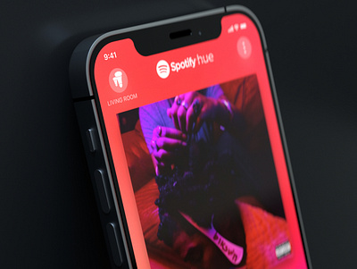 Phillips Hue x Spotify mobile app experience for Hue sync.