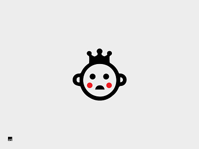 Shy King | Logo identity illustration king logo mark minimal shy