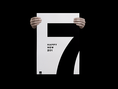 Happy New 2017 2017 clean design flat minimal new year poster typography