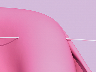 Maybe it's elephant | 3D 3d abstract c4d clean design elephant gradient minimal pink
