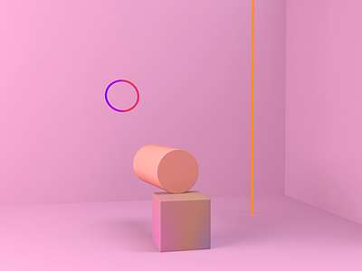 Set 03 | 3D 3d abstract c4d cgi design gradient inspiration minimal pink unique