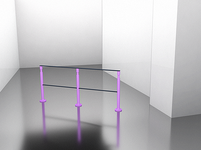 Barrier | 3D 3d abstract art barrier cinema4d design gradient inspiration interior minimal pink