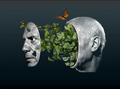 Picasso Disconnected From Nature 2d 3d adobe photoshop art artist artwork blue butterfly clean color fiverr nature picasso