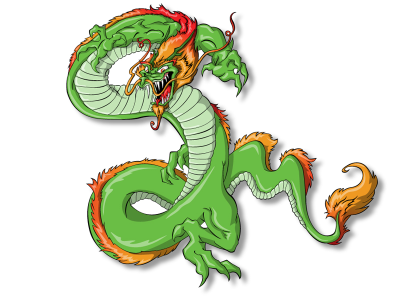 SM Dragon dragon green sm tatoo vector
