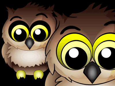 Blinking Owls animation blink cartoon illustration owl vector