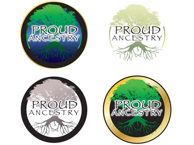Proud Ancestry Logo Concepts ancestry circle illustration logo proud vector