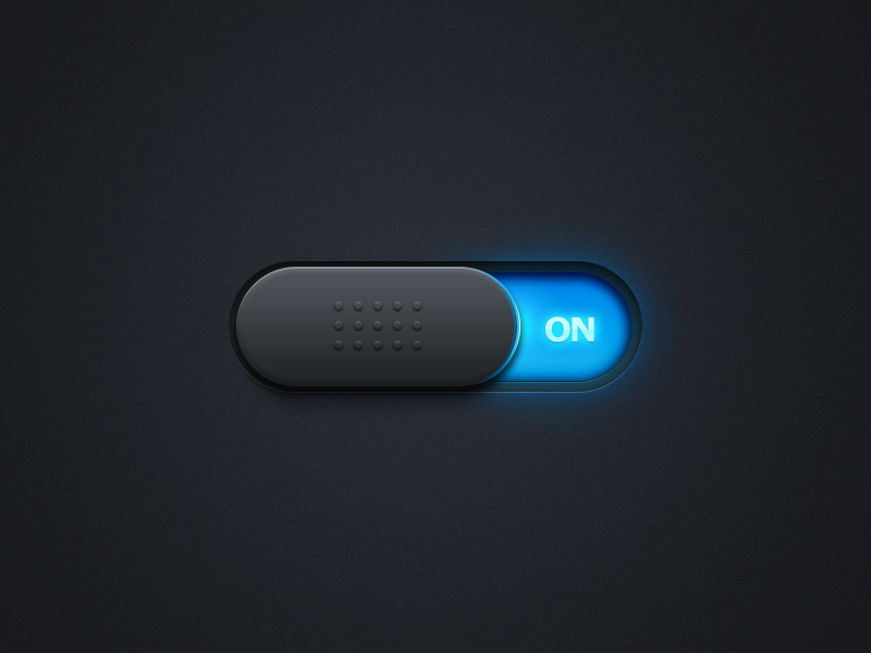 Switch 牛mo王 gui light button clean switch idea psd simple interface btn click experiment shadow slide move
