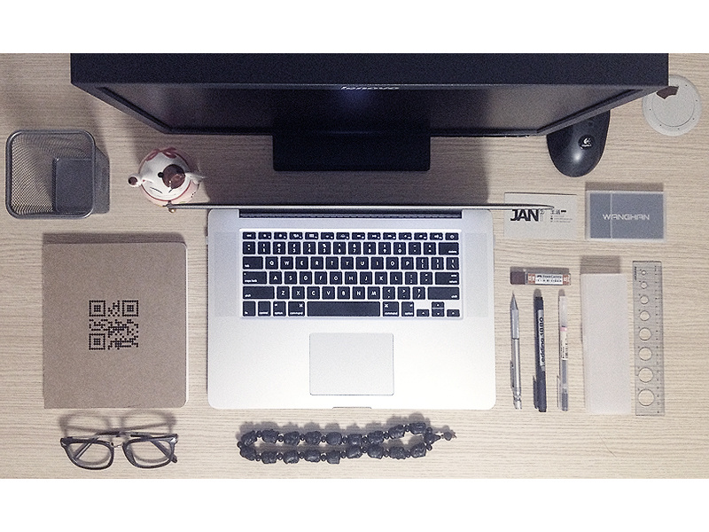 My Workspace 牛mo王 desk photo home workspace book macbook pen office