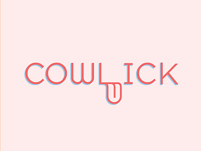 Cowlick fun journal logo logotype magazine print