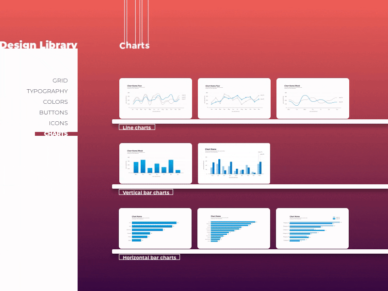 Design Library animation charts data design infographics library ui visualization