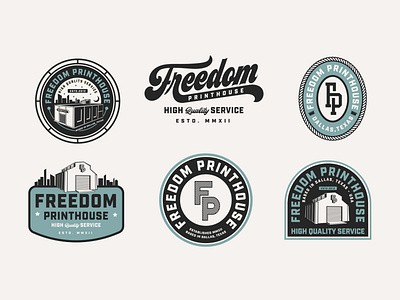 Freedom Printhouse Badge Design