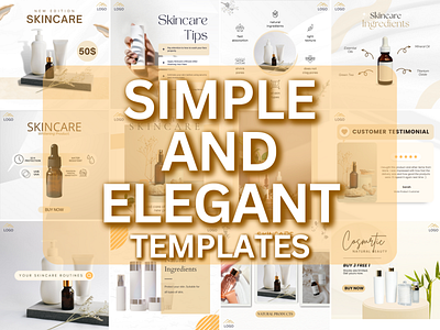 Simple and elegant templates advertisement branding canva design graphic design instagram poster product promote social media