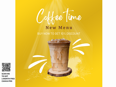 Coffee Template advertisement branding canva design graphic design poster product promote social media template