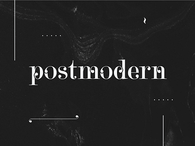 Postmodern Typeface
