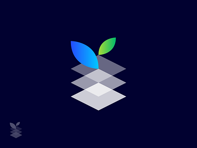 DataSprouts Logo-Mark blue brand brand design brand identity brand identity design branding branding design case study database gradients grow leafs logo logo design logo mark nature opacity plants search engine sprouts