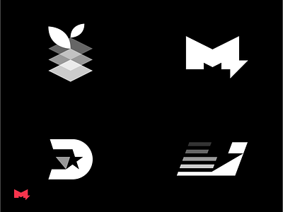 Recent Logo Marks best of dribbble black white brand brand identity brand identity design branding branding design bw collection icon logo logo collection logos monogram recents symbol