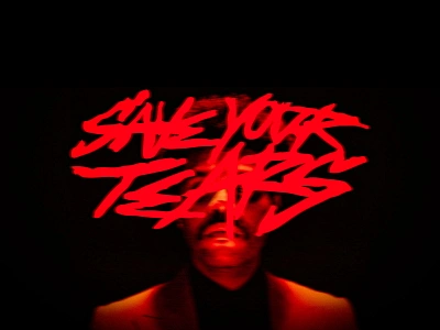 Save your tears Lettering abel after hours album album art album artwork design exploration illustration lettering lettering art lettering artist lettering challenge music red rnb the weeknd xo