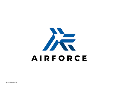 Air Force a letter logo air air force blue brand brand identity brand identity design branding logo logo mark logo mark symbol logodesign logotype monogram shadow sky star us air force us army wordmark