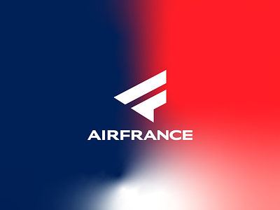 Air France - Gradient airfrance airlines airport airways brand brand identity brand identity design branding exploration icon logo logo design logo-exploration monogram symbol