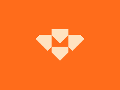 Movism, Final brand brand identity brand identity design branding house house logo household icon logo logo design logo exploration monogram moving moving company orange origami origami studio symbol