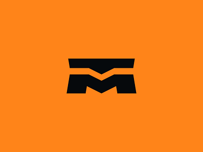 TM brand brand identity brand identity design branding flat folded icon logo logo design logo mark m letter logo m letter mark monogram orange symbol tm unfold